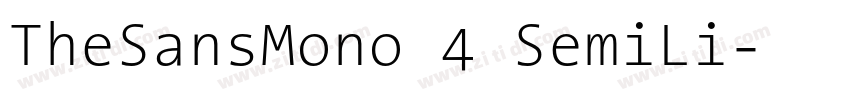 TheSansMono 4 SemiLi字体转换